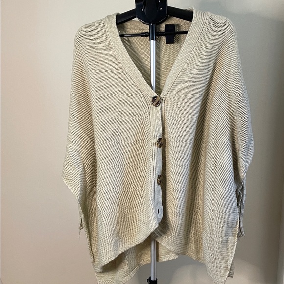 No Brand Sweaters - Elegant Beige Women's Cardigan